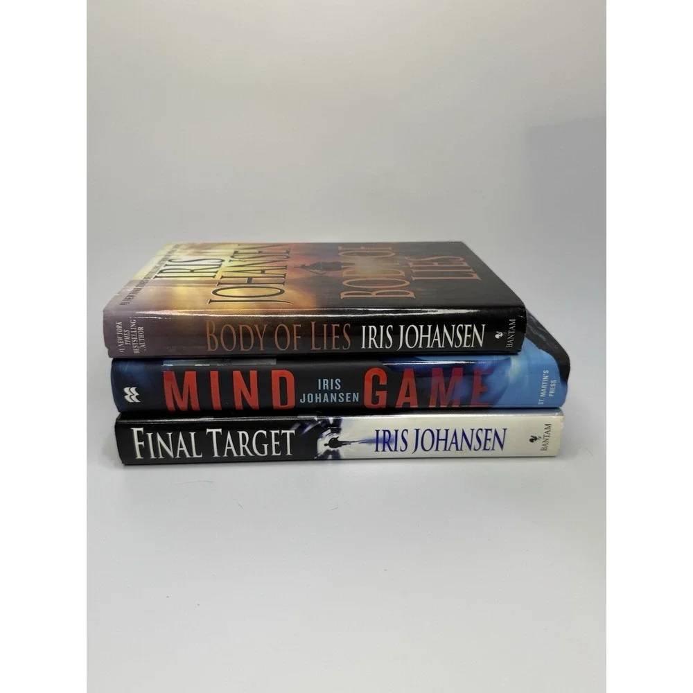 IRIS JOHANSEN Book Lot 3 First Edition HB Final Target Mind Games Body of‎ Lies
